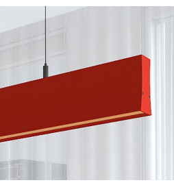 Lâmpada Linear Pendente LED - LOLA Amarelo pastel - 0,5m - 1m - 1,5m - 2m