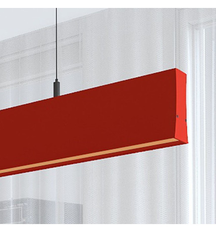 Lâmpada Linear Pendente LED - LOLA Amarelo pastel - 0,5m - 1m - 1,5m - 2m