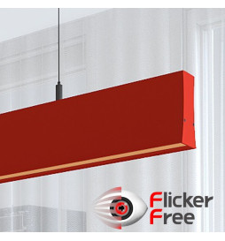Lâmpada Linear Pendente LED - LOLA Amarelo pastel - 0,5m - 1m - 1,5m - 2m