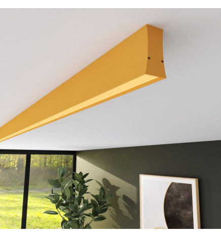 Lineær lampe - overfladeloft - LOLA pastelgul - 0,5 m - 1m - 1,5m - 2m