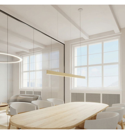 Linear Lamp Pendant LED - LOLA ivory  - 0.5m - 1m - 1.5m - 2m