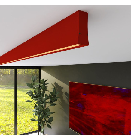 Linear LED Batten - LOLA tomato red- 0.5m - 1m - 1.5m - 2m