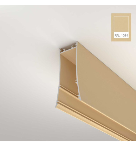 Lineare LED - Deckenaufbauleuchte - LOLA elfenbein- 0,5 m - 1m - 1,5m - 2m