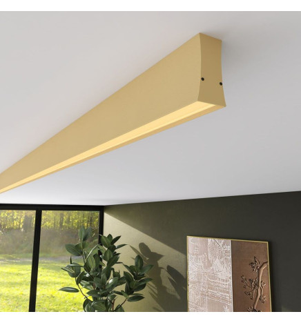 Lineare LED - Deckenaufbauleuchte - LOLA elfenbein- 0,5 m - 1m - 1,5m - 2m
