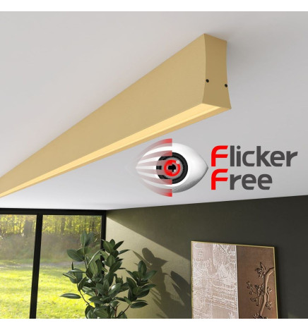 Lineare LED - Deckenaufbauleuchte - LOLA elfenbein- 0,5 m - 1m - 1,5m - 2m