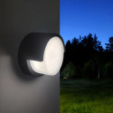 Candeeiro de parede Circular Preto 15W Exterior IP65 - ESTOCOLMO - CCT Cor selecionável