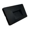 Balise LED - Slim - 3W - Rectangulaire Noir - Surface - Intérieur Extérieur - IP65