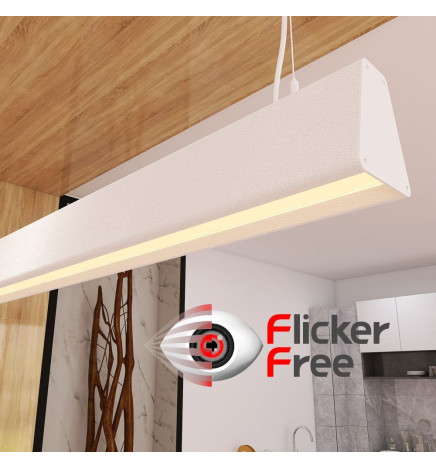 Linearlampe Pendelleuchte LED - CARMEN Weiß - 0,5 m - 1m - 1,5m - 2m