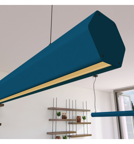 Lampada lineare Sospensione LED - PACO Azzurro - 0.5m - 1m - 1.5m - 2m