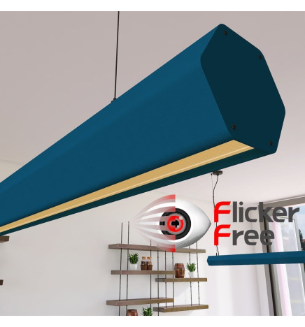 Lampada lineare Sospensione LED - PACO Azzurro - 0.5m - 1m - 1.5m - 2m