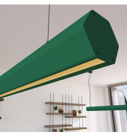 Lampada lineare Sospensione LED - PACO Verde patina - 0.5m - 1m - 1.5m - 2m