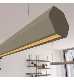 Linearlampe Pendelleuchte LED - PACO Steingrau - 0,5 m - 1m - 1,5m - 2m