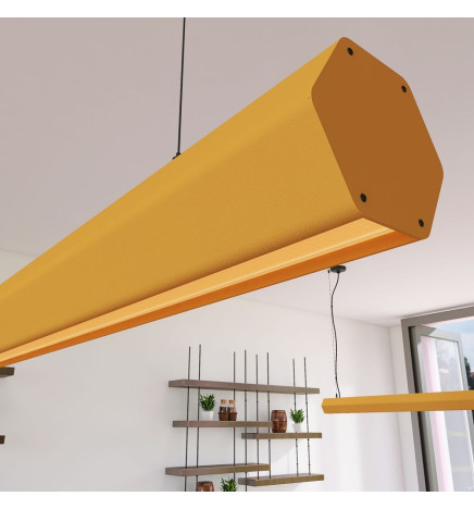 Lineaarinen lamppu LED - riipus - PACO Pastellin keltainen - 0,5 m - 1m - 1,5m - 2m
