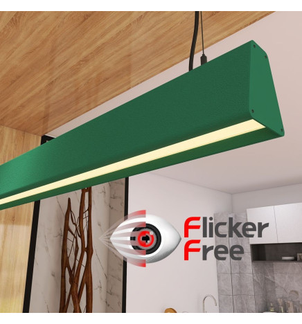 Linearlampe Pendelleuchte LED - CARMEN schwarz- 0,5 m - 1m - 1,5m - 2m