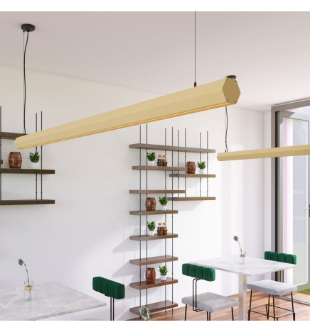 Linearlampe Pendelleuchte LED - PACO Elfenbein - 0,5 m - 1m - 1,5m - 2m