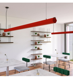 Linearlampe Pendelleuchte LED - PACO Tomate rot - 0,5 m - 1m - 1,5m - 2m