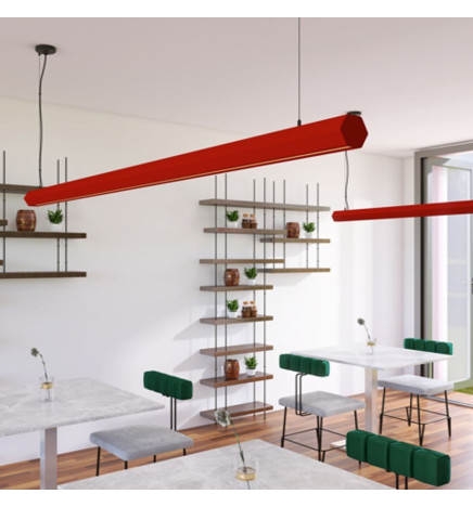 Linearlampe Pendelleuchte LED - PACO Tomate rot - 0,5 m - 1m - 1,5m - 2m