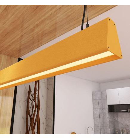 Linearlampe Pendelleuchte LED - CARMEN steingrau- 0,5 m - 1m - 1,5m - 2m