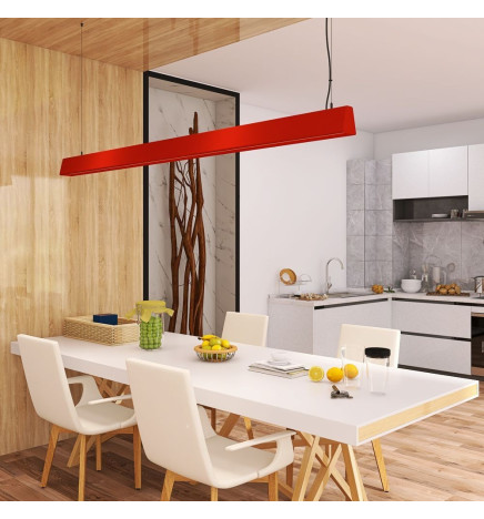 Lâmpada Linear Pendente LED - CARMEN Amarelo pastel- 0,5m - 1m - 1,5m - 2m