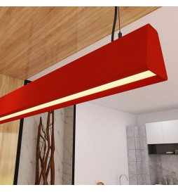 Linear Lamp Pendant LED - CARMEN pastel yellow- 0.5m - 1m - 1.5m - 2m