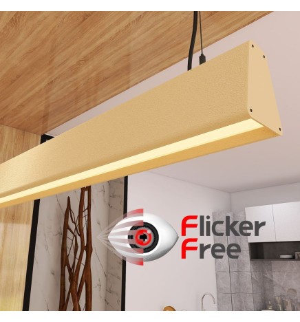 Linearlampe Pendelleuchte LED - CARMEN Tomatenrot - 0,5 m - 1m - 1,5m - 2m