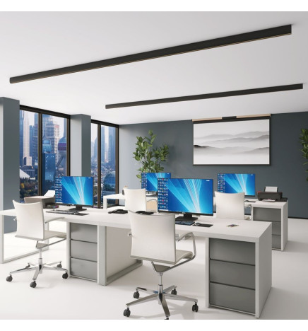 Lineær lampe LED - vedhæng - RICHARD sort - 0,5 m - 1m - 1,5m - 2m