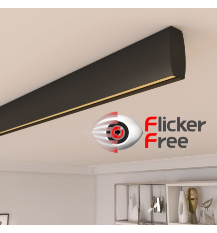 Lineær lampe LED - vedhæng - RICHARD sort - 0,5 m - 1m - 1,5m - 2m