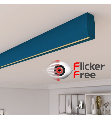 Lineær lampe LED - vedhæng - RICHARD azurblå - 0,5 m - 1m - 1,5m - 2m