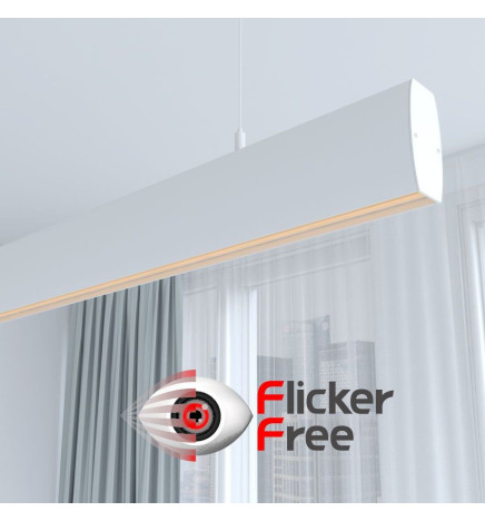 Lampada lineare Sospensione LED - RICHARD Bianco - 0.5m - 1m - 1.5m - 2m