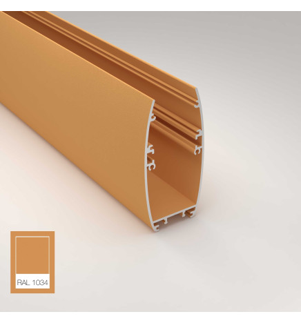 Linear LED Batten - RICHARD pastel yellow - 0.5m - 1m - 1.5m - 2m