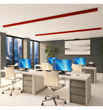 Régua Linear LED - RICARDO Vermelho tomate - 0,5m - 1m - 1,5m - 2m