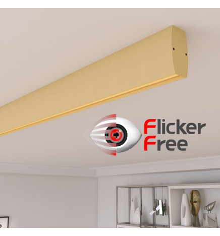 Lineær lampe - overflatetak - RICHARD elfenben - 0,5m - 1m - 1,5m - 2m