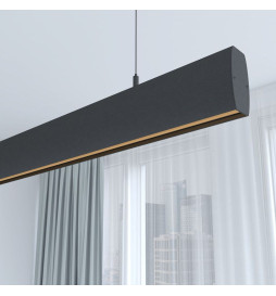 Lâmpada Linear Pendente LED - RICARDO Preto - 0,5m - 1m - 1,5m - 2m