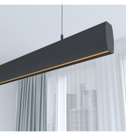 Lineær lampe LED - vedhæng - RICHARD Sort - 0,5 m - 1m - 1,5m - 2m