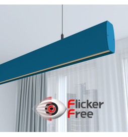 Lâmpada Linear Pendente LED - RICARDO Azul- 0,5m - 1m - 1,5m - 2m