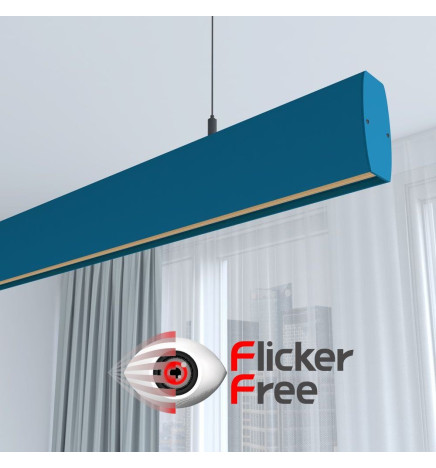 Linearlampe Pendelleuchte LED - RICHARD Azurblau - 0,5 m - 1m - 1,5m - 2m