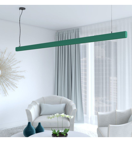 Lineær lampe LED - vedhæng - RICHARD Grøn - 0,5 m - 1m - 1,5m - 2m