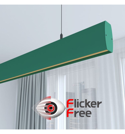 Lámpara Lineal Colgante LED - RICARDO Verde - 0.5m - 1m - 1,5m - 2m