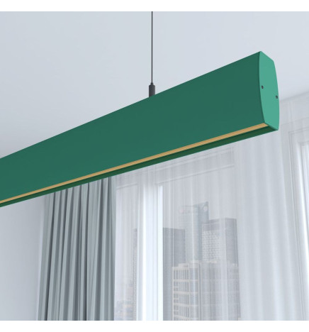 Lineær lampe LED - vedhæng - RICHARD Grøn - 0,5 m - 1m - 1,5m - 2m