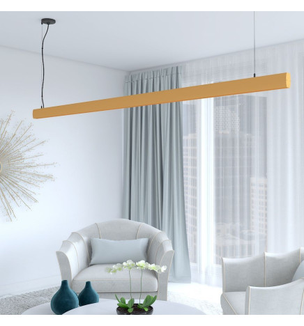 Linearlampe Pendelleuchte LED - RICHARD pastellgelb - 0,5 m - 1m - 1,5m - 2m