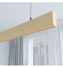 Lâmpada Linear Pendente LED - RICARDO Marfim - 0,5m - 1m - 1,5m - 2m