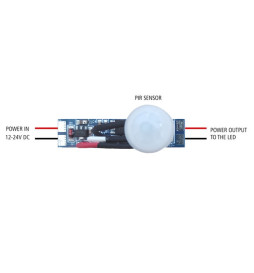 Rörelsesensor för LED-profiler 12 och 24 volt