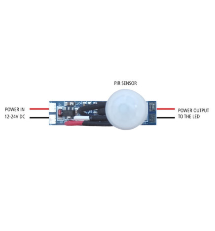 Rörelsesensor för LED-profiler 12 och 24 volt