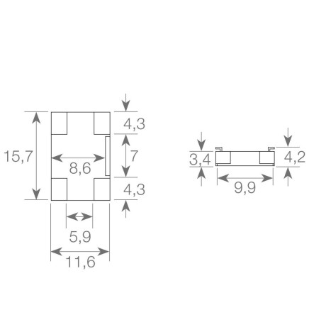Conector Transparente para unión tiras LED COB + SMD - 10mm - IP20