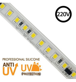 Striscia LED 220V | 140xLED/m | 20m | SMD2835 | 2566Lm/M| 19W/M | IP67 | Tagliare ogni 10cm