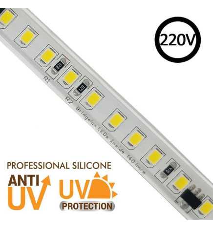 Striscia LED 220V | 140xLED/m | 20m | SMD2835 | 2566Lm/M| 19W/M | IP67 | Tagliare ogni 10cm