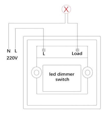LED-dimmerbrytare TRIAC AC 220V 600W