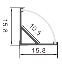 Aluminum profile Angular -2m