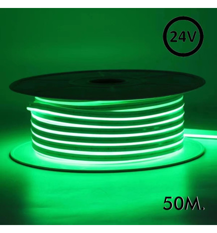 Néon LED flexible 24V - 10W/m - Bobine 50m - 6x12mm - PINK