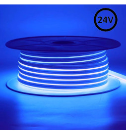 Neon LED Flexível 24V - 10W/m - Bobina 50m - 6x12mm - LARANJA
